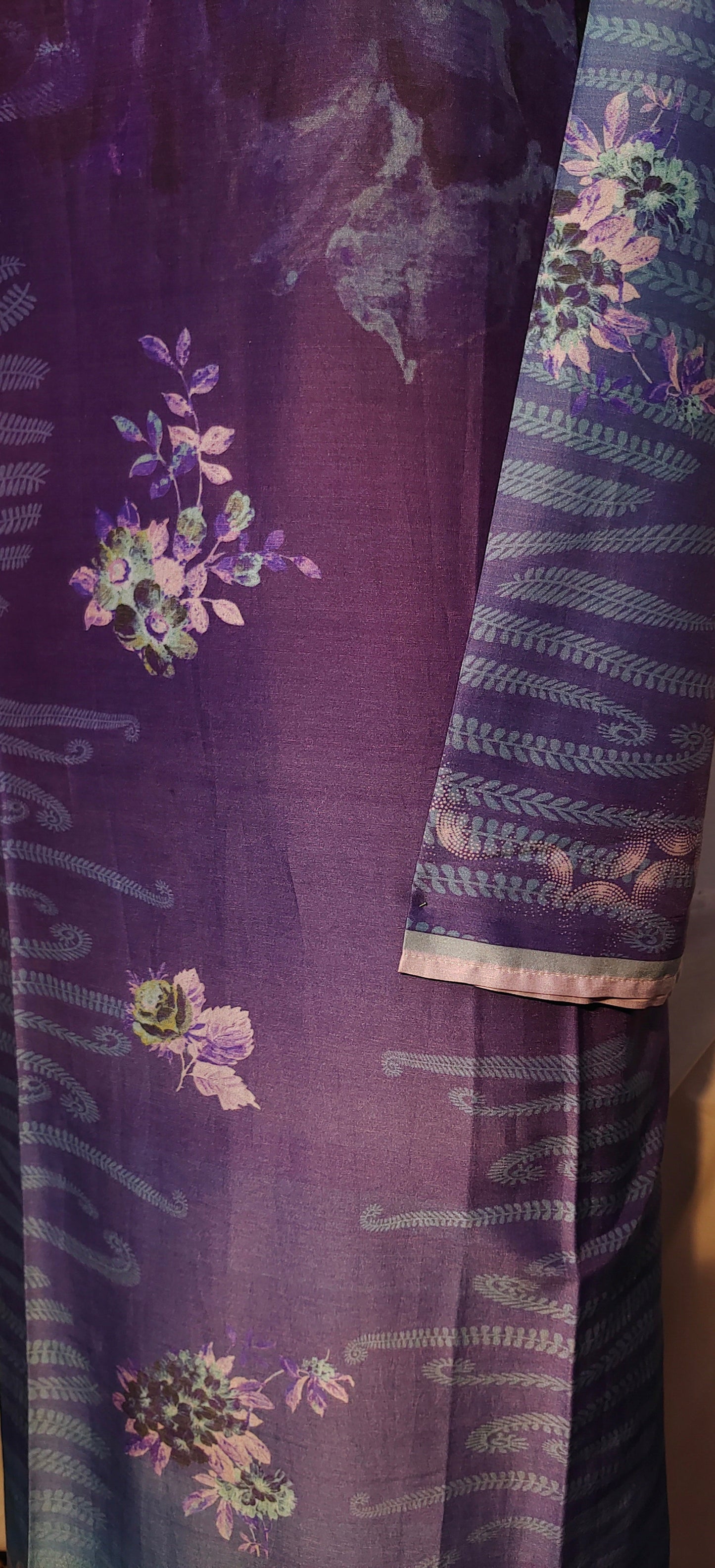 Semistitched Chanderi Kurta