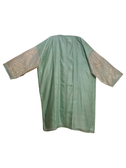 Semi Stitched Chanderi Formal Suitset