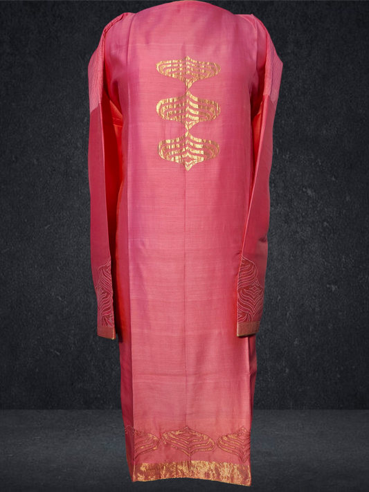 Semi Stitched Chanderi kurta