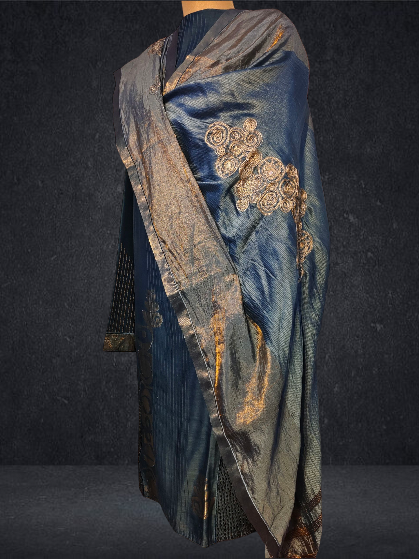 Semi Stitched Formal chanderi Suitset