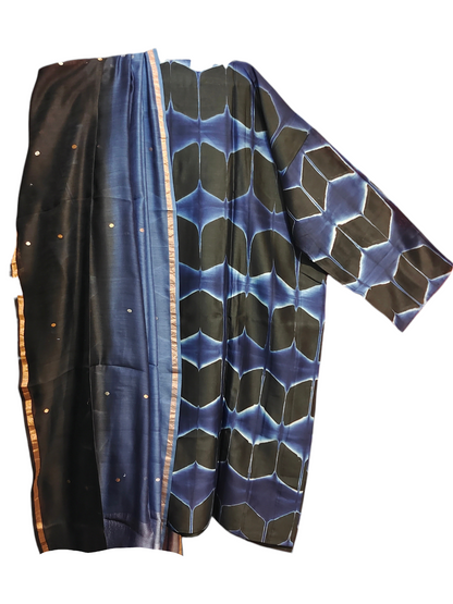 Semi Stitched Chanderi Casual Suitset