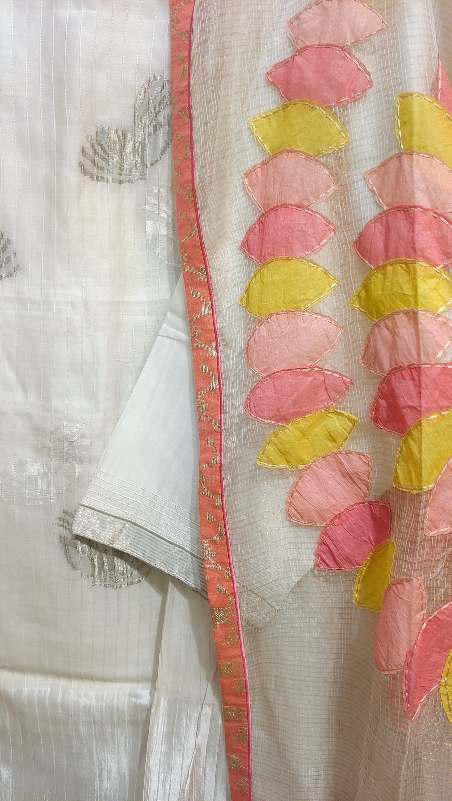 Semi Stitched Formal Chanderi Suitset