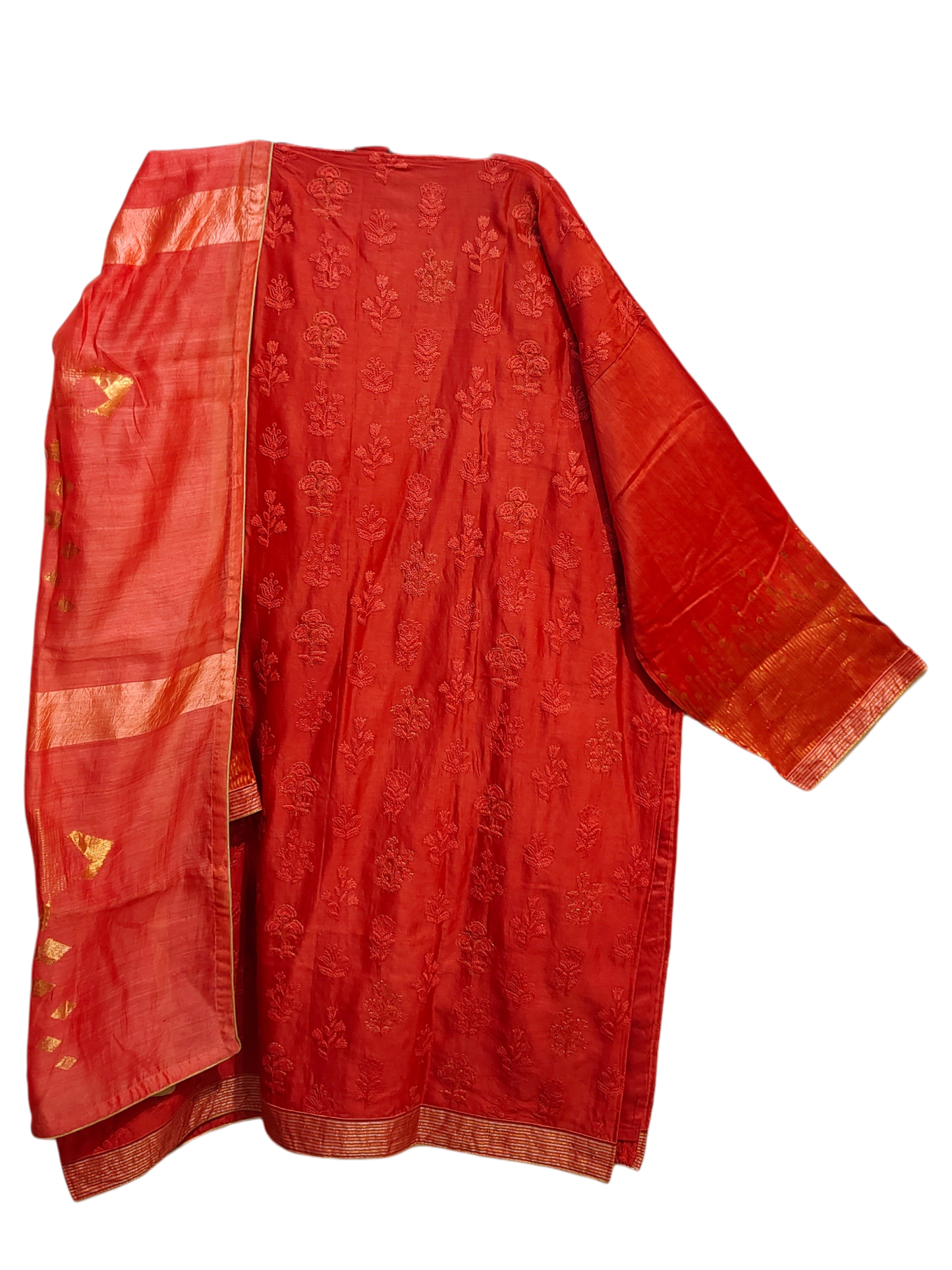 Semi Stitched Formal Chanderi Suitset