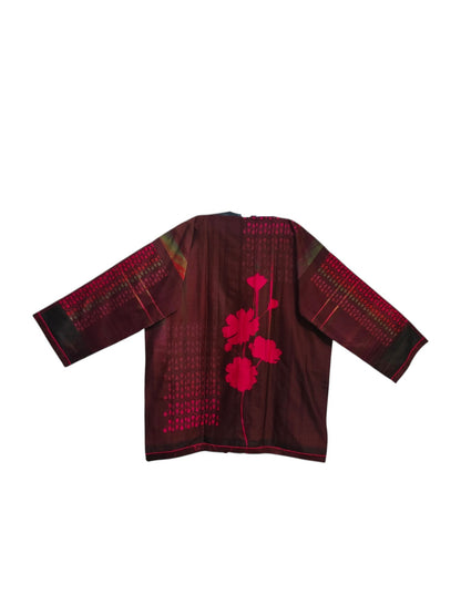 Semi Stitched printed chanderi Tunic