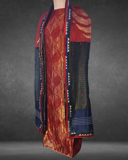 Semi Stitched Formal Chanderi suitset