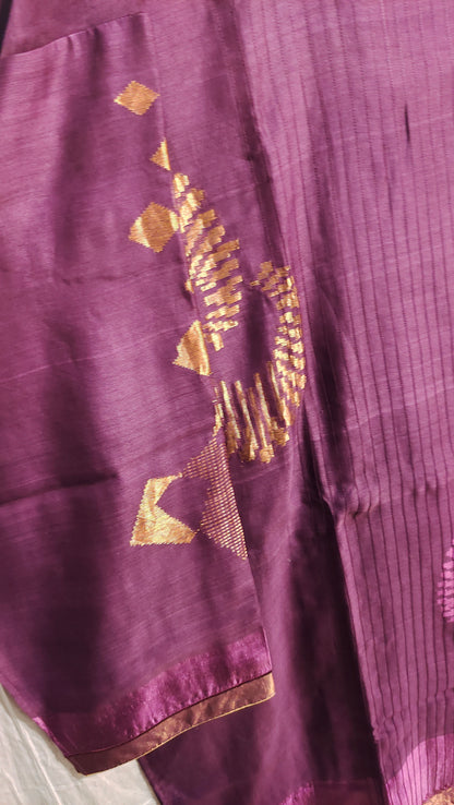 Semi Stitched Formal chanderi Suitset