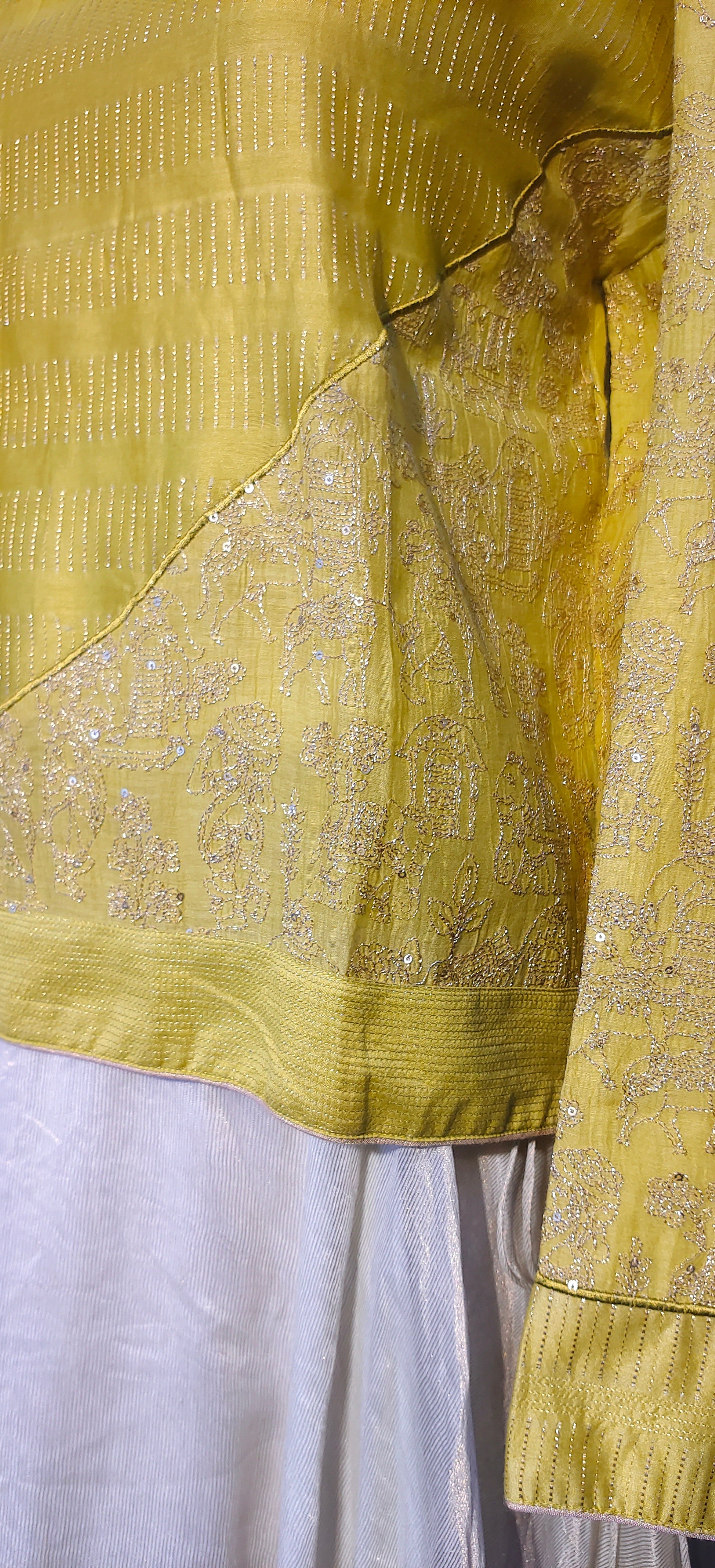 Formal chanderi tissue gota Skirtset (VKSKT01MAR15) VISHAL KAPUR STUDIO