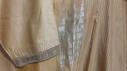 Semi Stitched Chanderi Formal Suitset