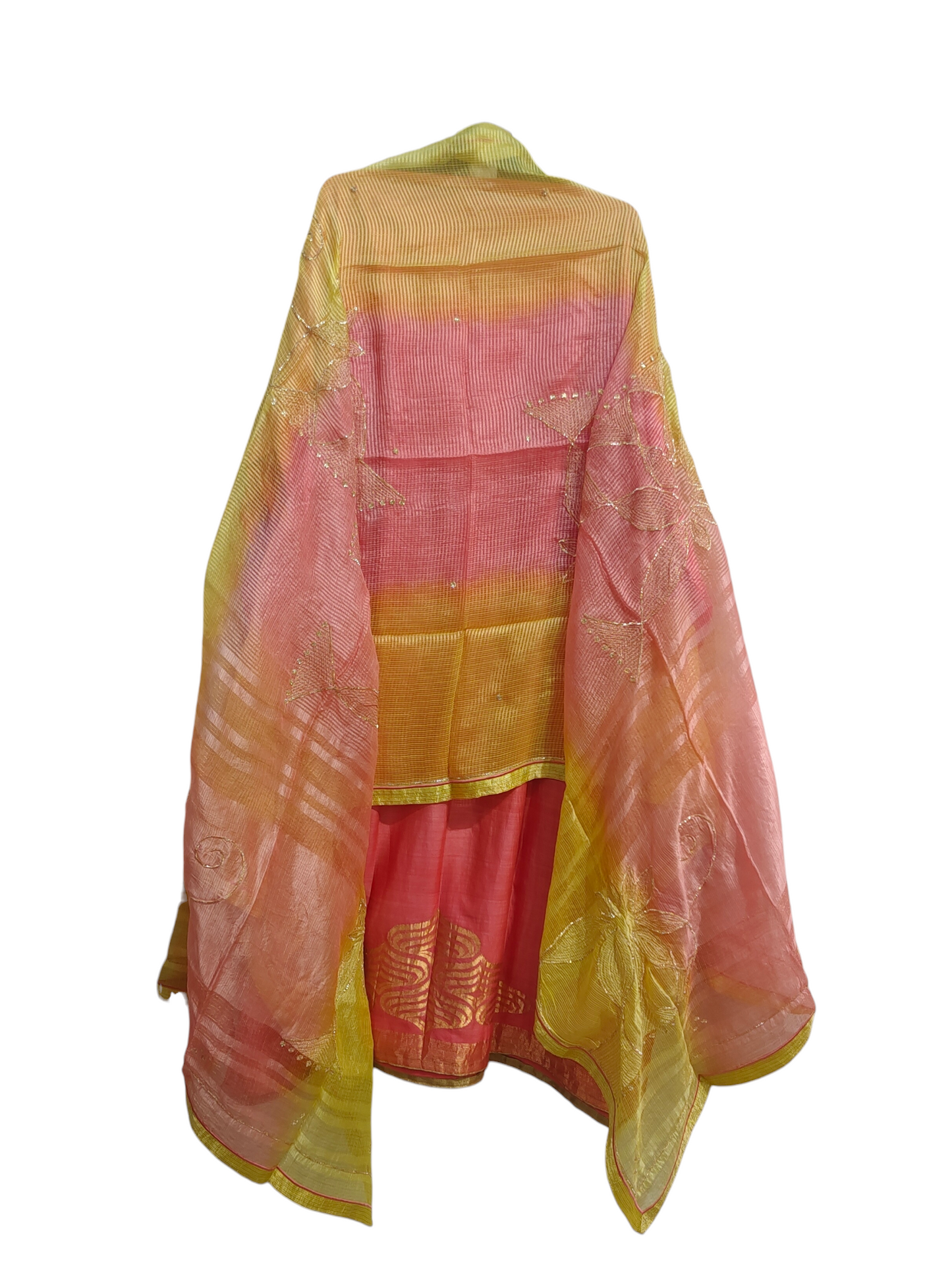 Semi Stitched Formal Chanderi Suitset