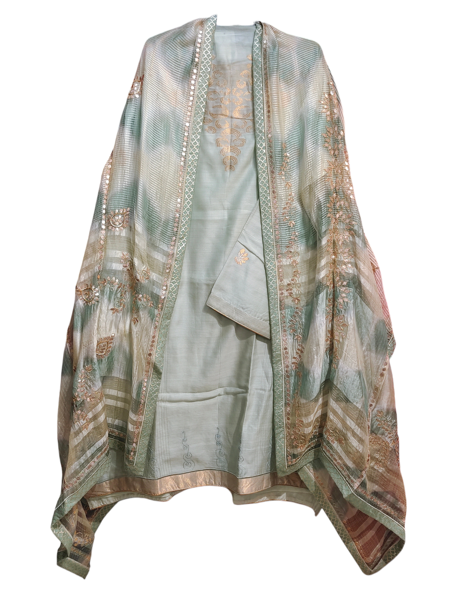 Semi Stitched Formal Chanderi Suitset