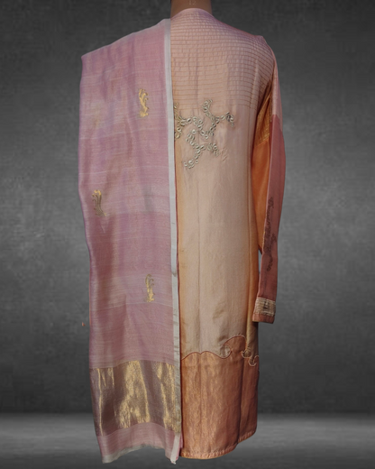 Semi Stitched Formal Chanderi Suit Set VISHAL KAPUR