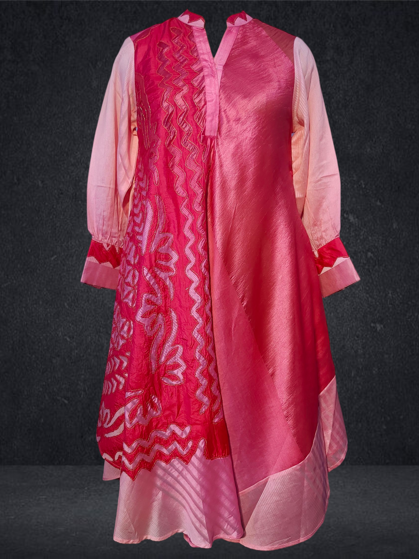 Stitched applique Long Dress