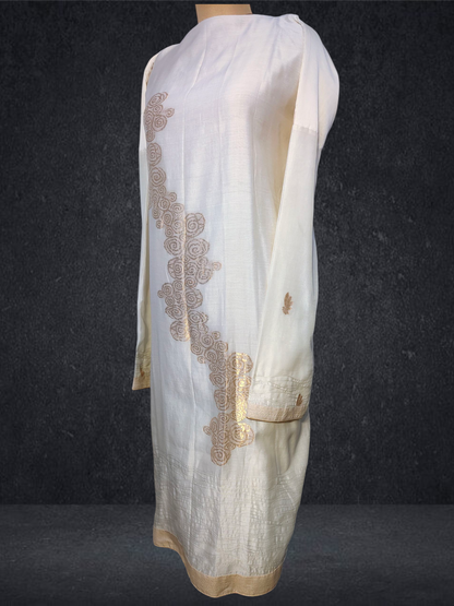 Semi Stitched Formal chanderi Suitset