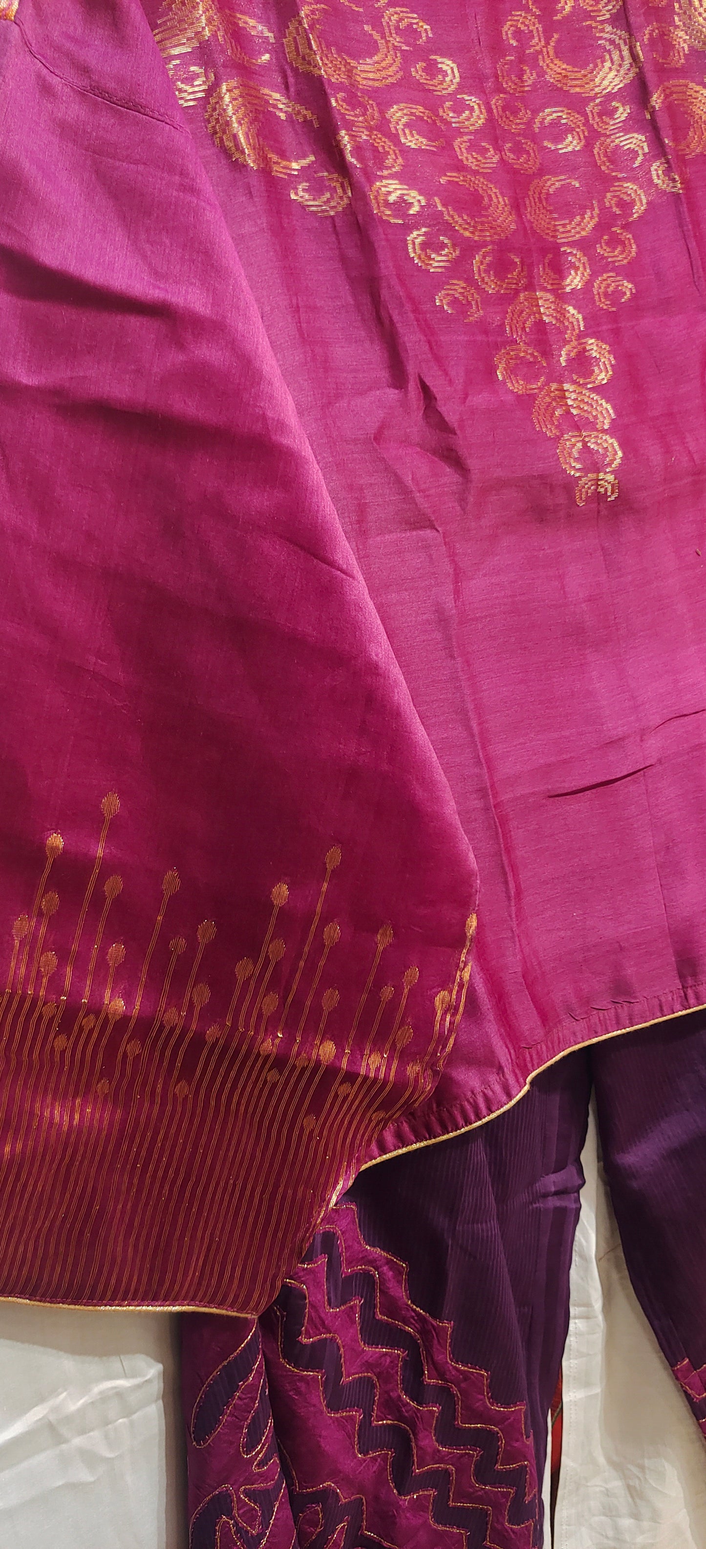 Indowestern chanderi formal coordset