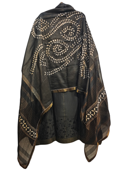 Semi Stitched Formal chanderi Suitset