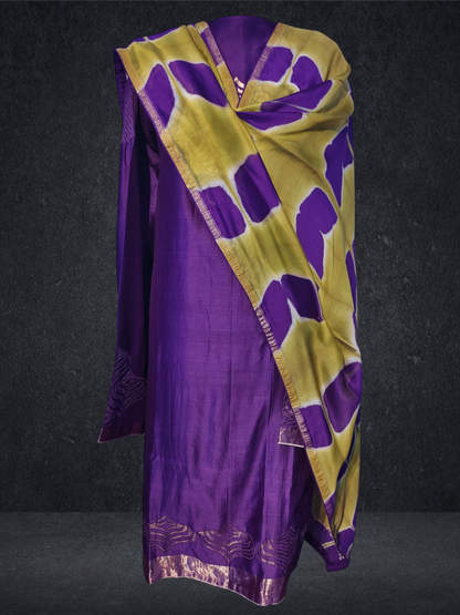 Semi Stitched Formal chanderi Suitset VISHAL KAPUR