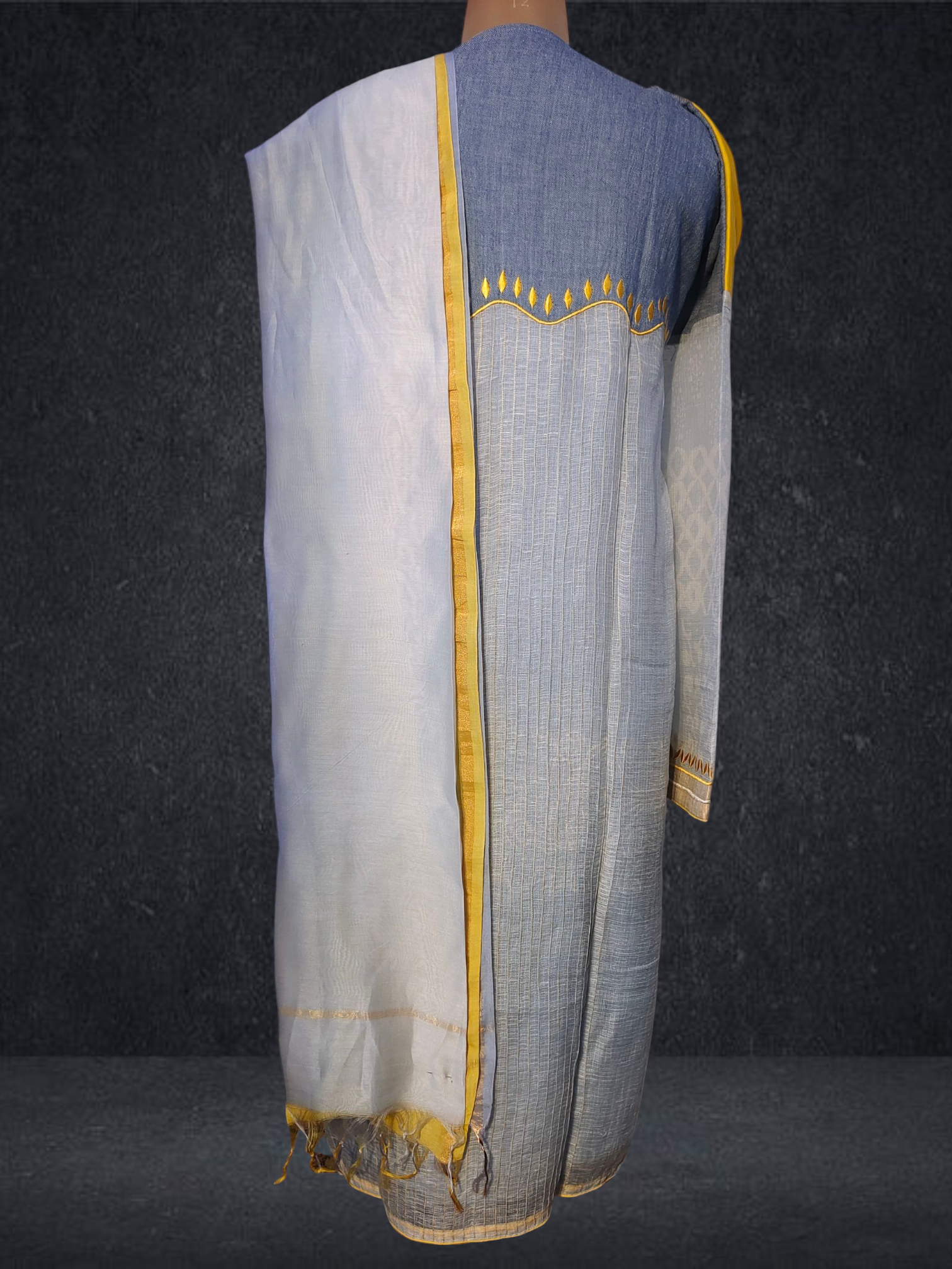 Semi Stitched Formal chanderi Suitset VISHAL KAPUR
