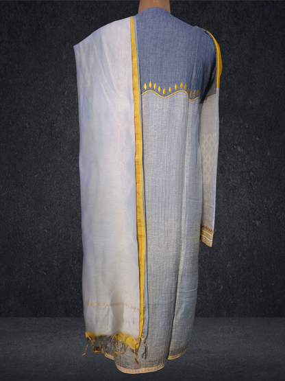 Semi Stitched Formal chanderi Suitset VISHAL KAPUR