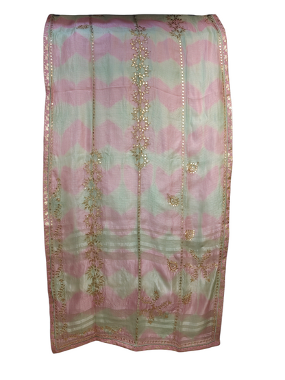 Semi Stitched Formal chanderi Suitset