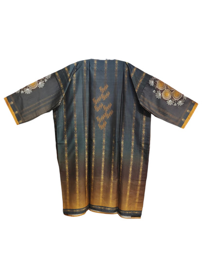 Semi Stitched Chanderi Casual Suitset