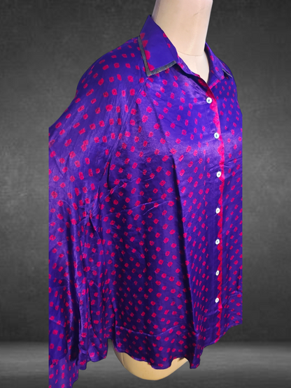 Stitched Bandhani Shirt Free Size