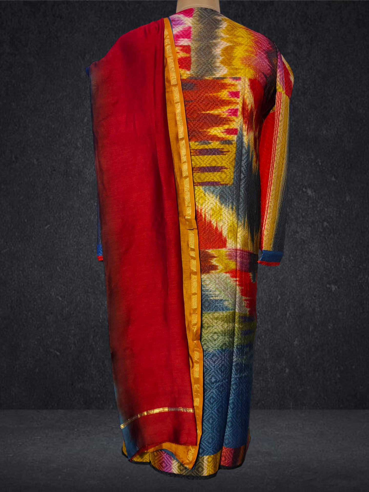 Semi Stitched Chanderi Casual Suitset VISHAL KAPUR