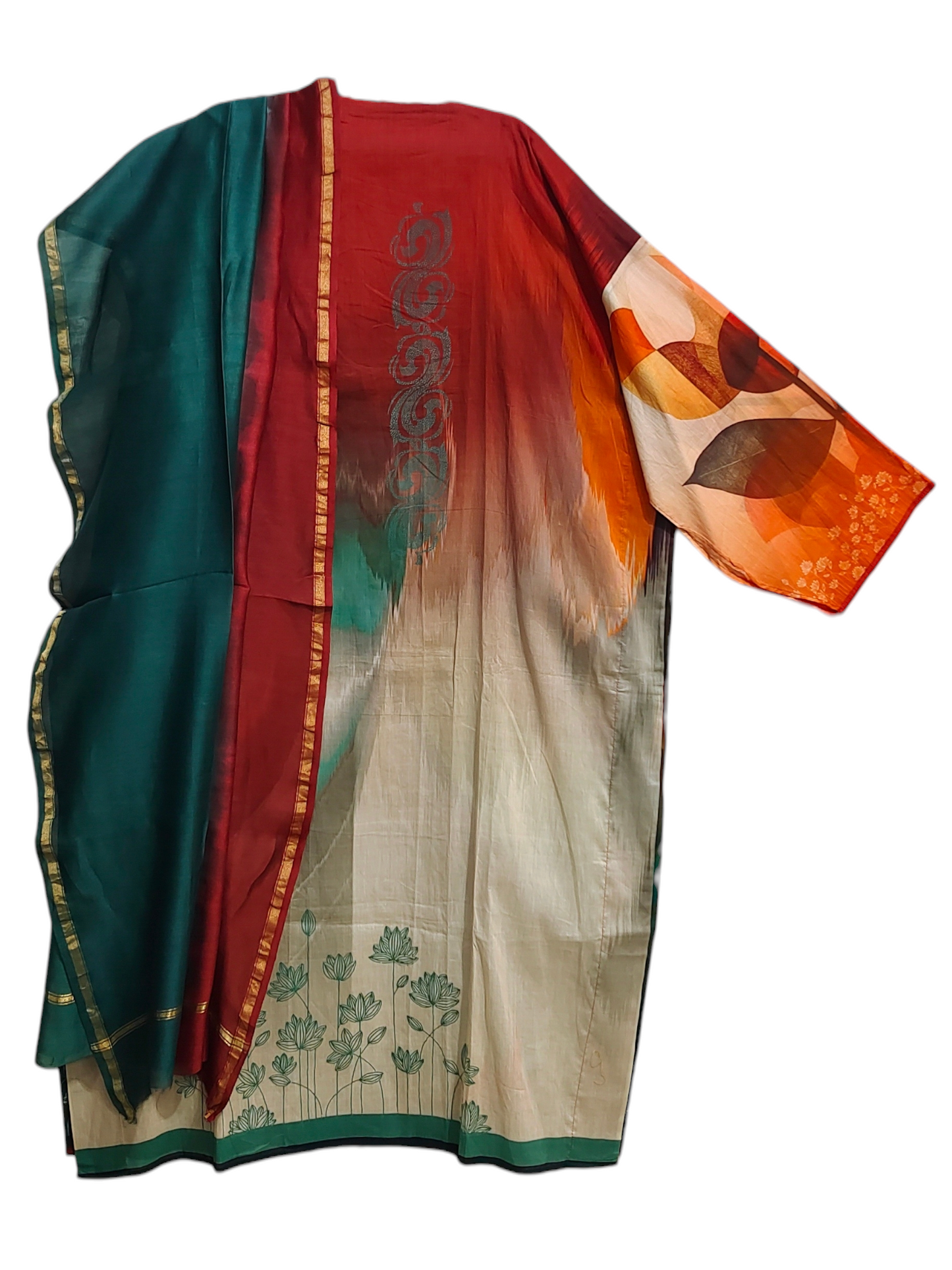 Semi Stitched Cotton Casual Suitset