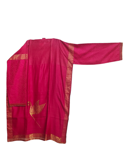 Semi Stitched Formal Chanderi Suitset