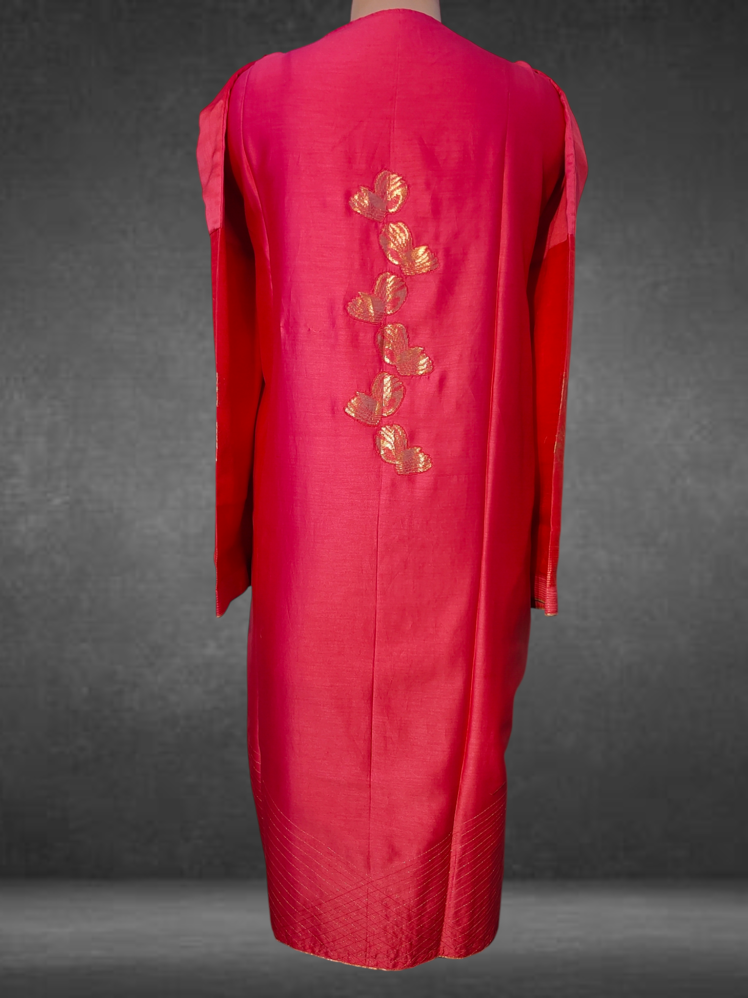 Semi Stitched Chanderi kurta VISHAL KAPUR