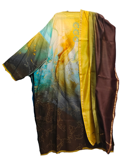 Semi Stitched Cotton Casual Suitset