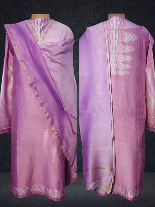 Semi Stitched Chanderi kurta VISHAL KAPUR