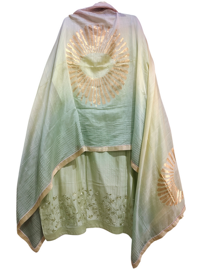 Semi Stitched Formal Chanderi Suitset