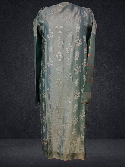 Semi Stitched Formal chanderi Suitset