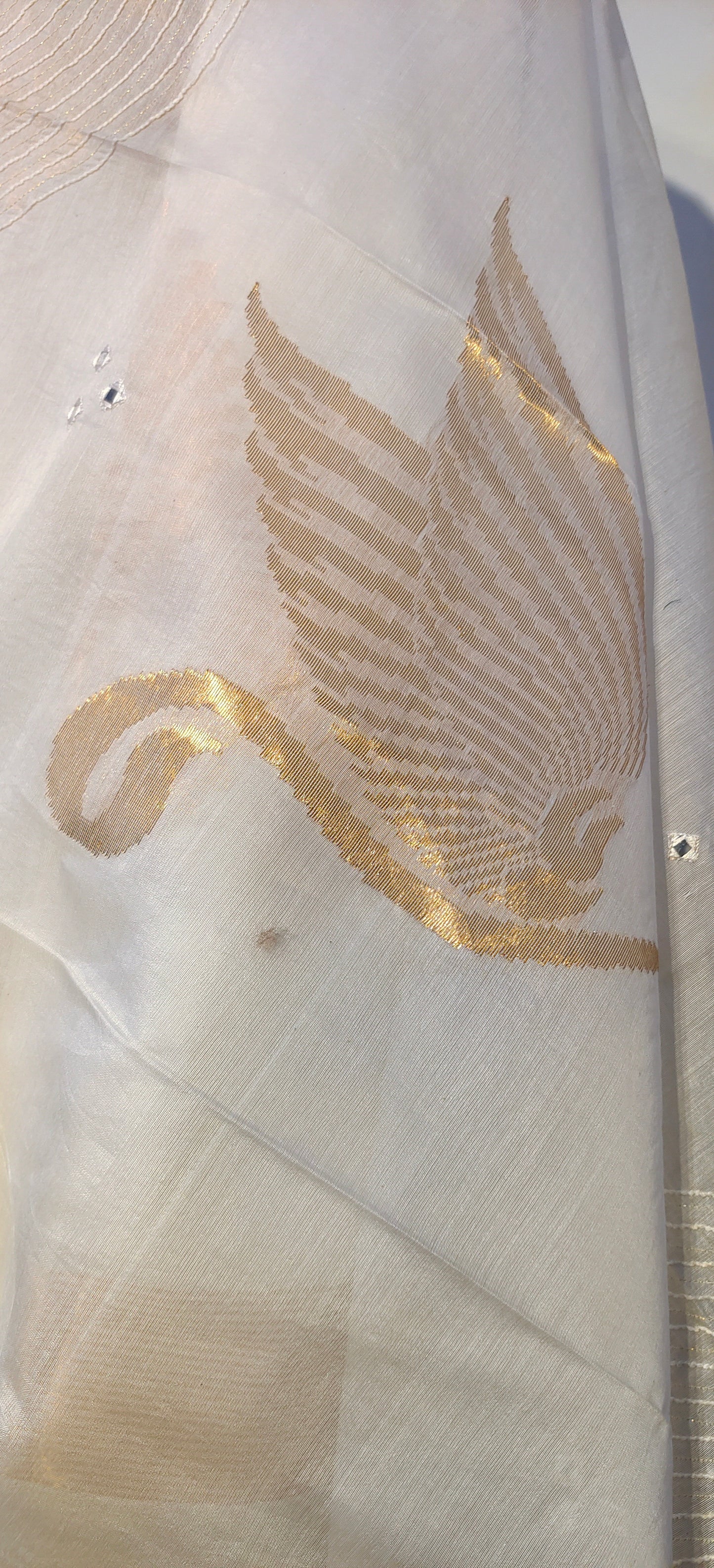 Semi Stitched Formal chanderi Suitset