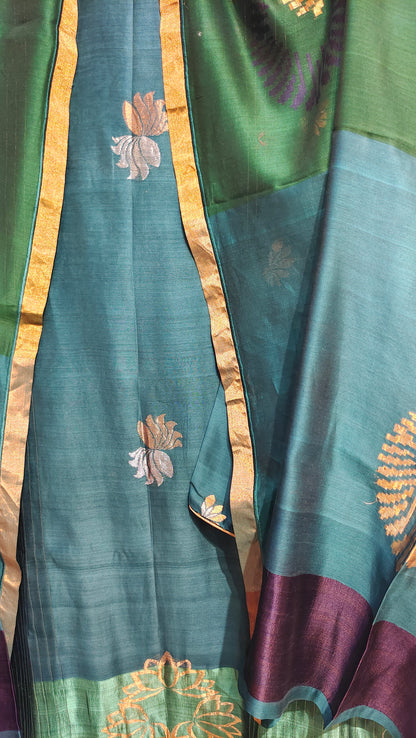 Semi Stitched Formal Chanderi Suitset