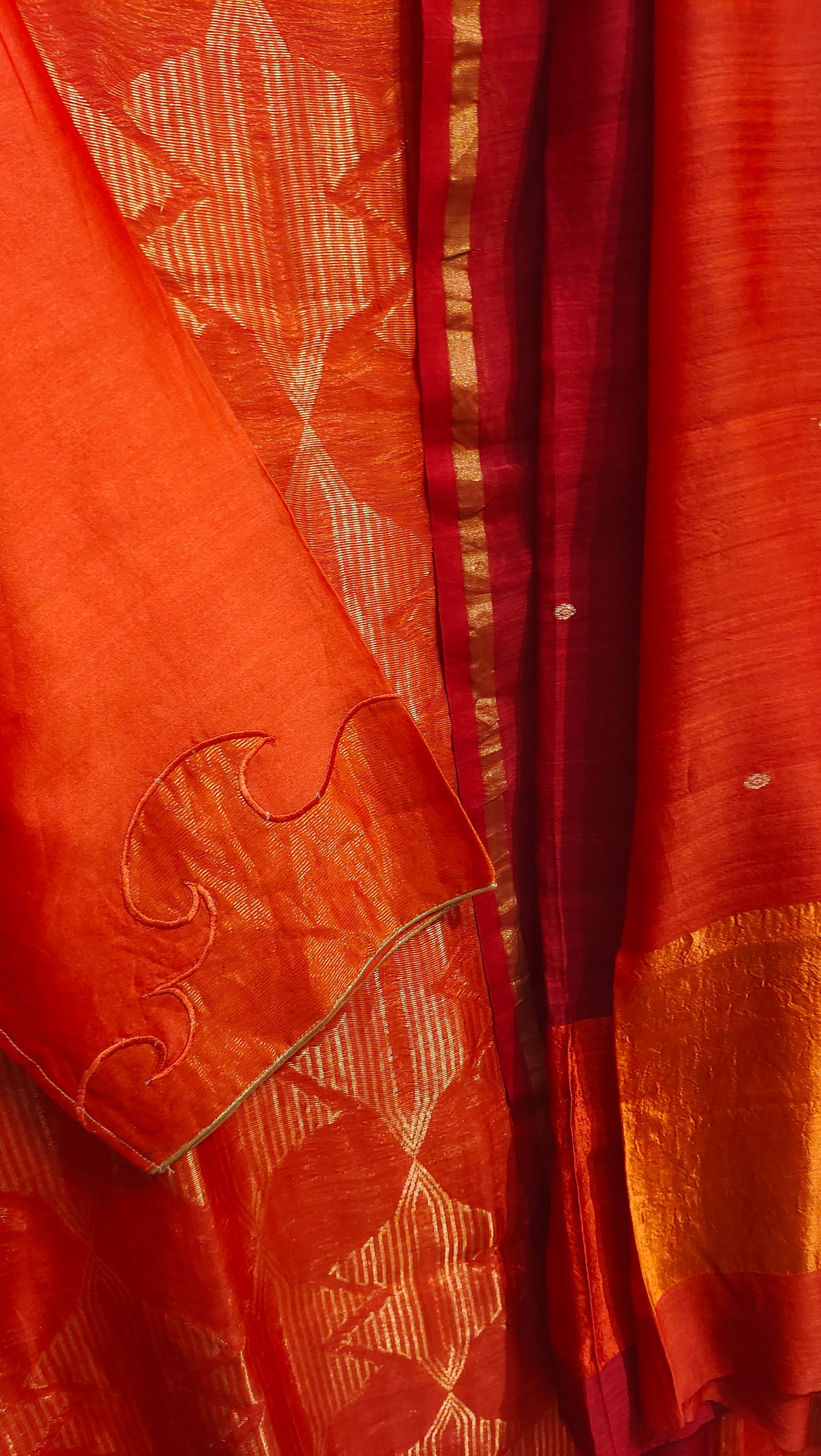 Semi Stitched Chanderi Formal Suitset