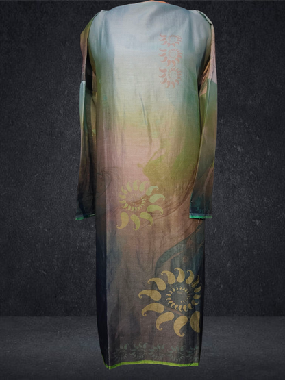 Semi Stitched Chanderi Kurta VISHAL KAPUR
