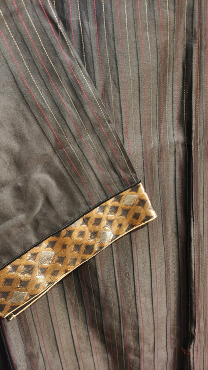 Semi Stitched Formal chanderi Suitset