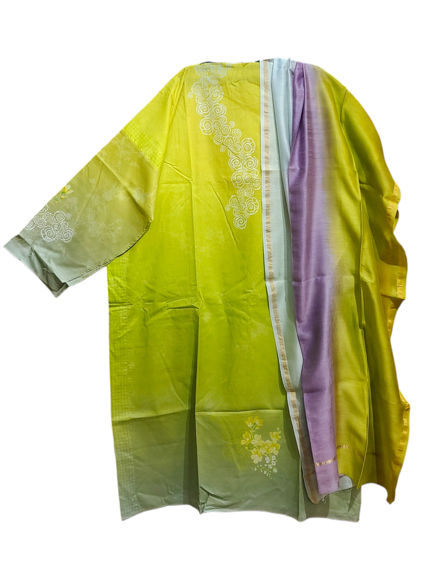 Semi Stitched Cotton lawn Suitset