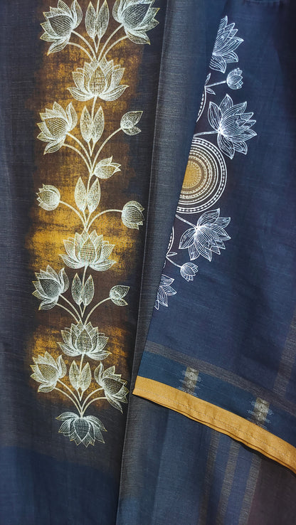 Semi Stitched Chanderi Casual kurta
