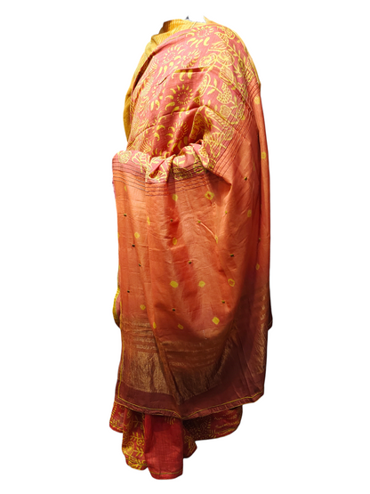 Formal Chanderi Block Printed Saree