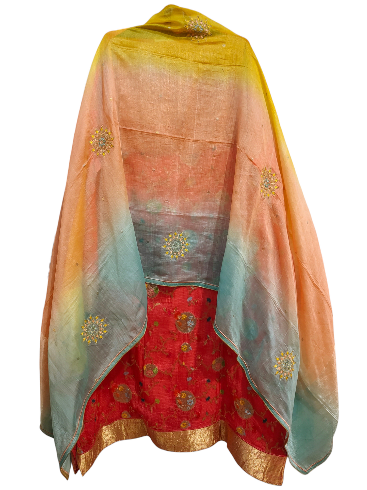 Semi Stitched Formal Chanderi Suitset