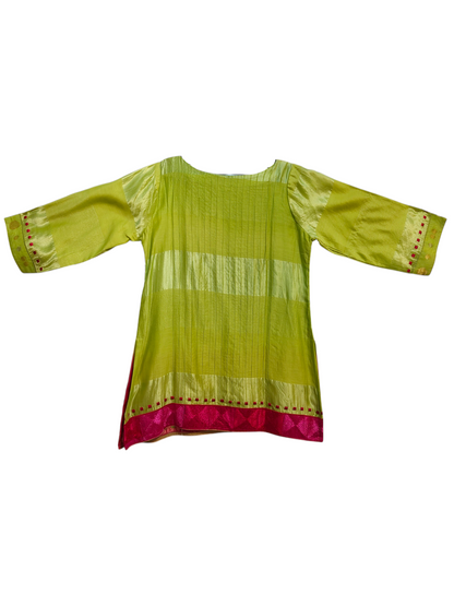 Stitched Chanderi  Tunic ready size 42
