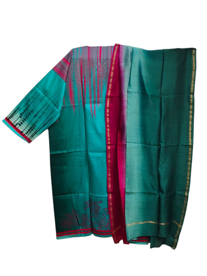 Semi Stitched Cotton Casual Suitset