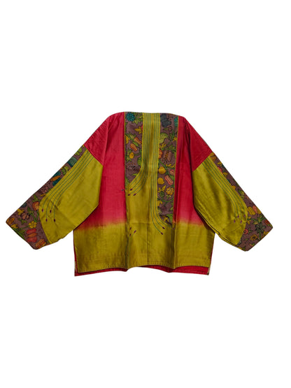 Semi Stitched Chanderi Kalamkari Short Tunic