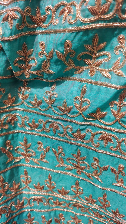 Indowestern chanderi formal kaftan blouse