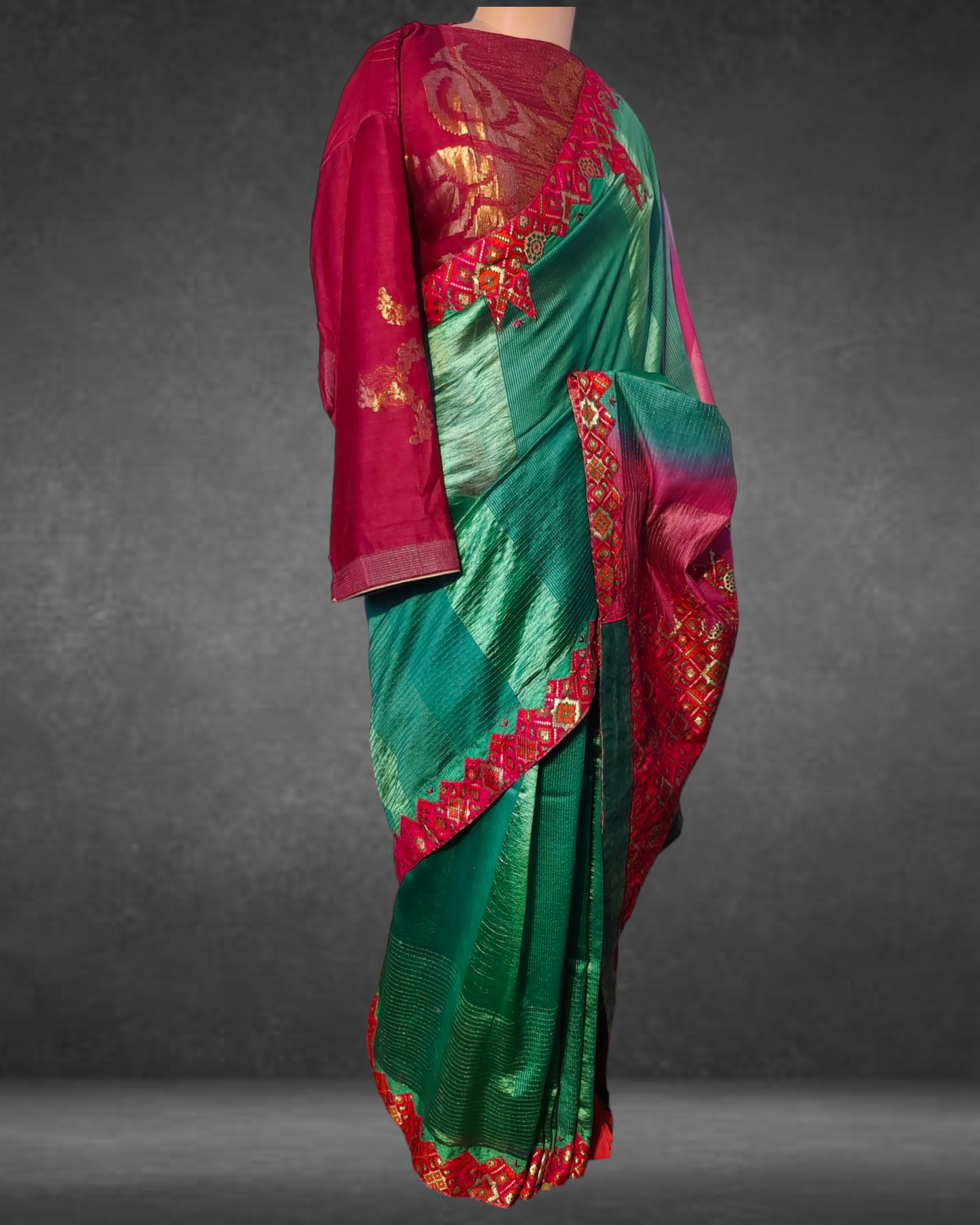 Formal Silk Chanderi With Multicolour Brocade Saree VISHAL KAPUR STUDIO