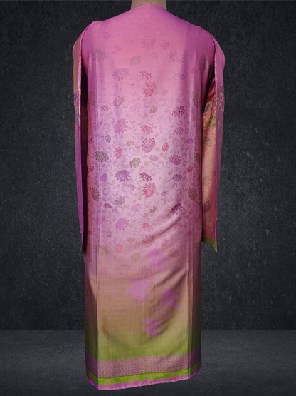 Semi Stitched Chanderi Casual Suitset