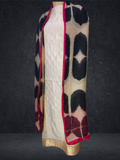 Semi Stitched Formal chanderi Suitset