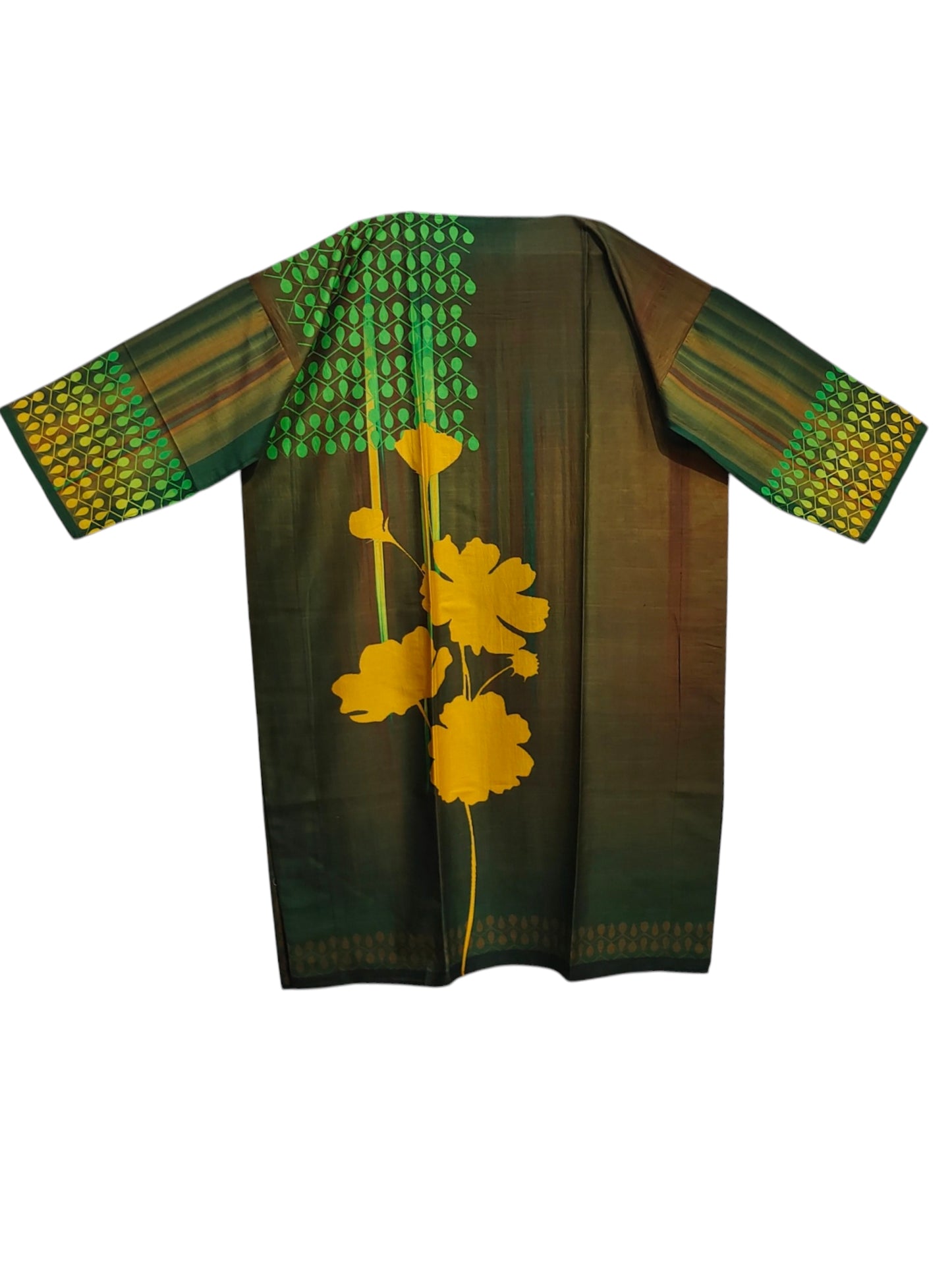 Semi Stitched Chanderi Casual Suitset